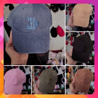 Mũ nỉ gân đẹp yes you can cực xinh cực cá tính cho các nàng đi học đi chơi