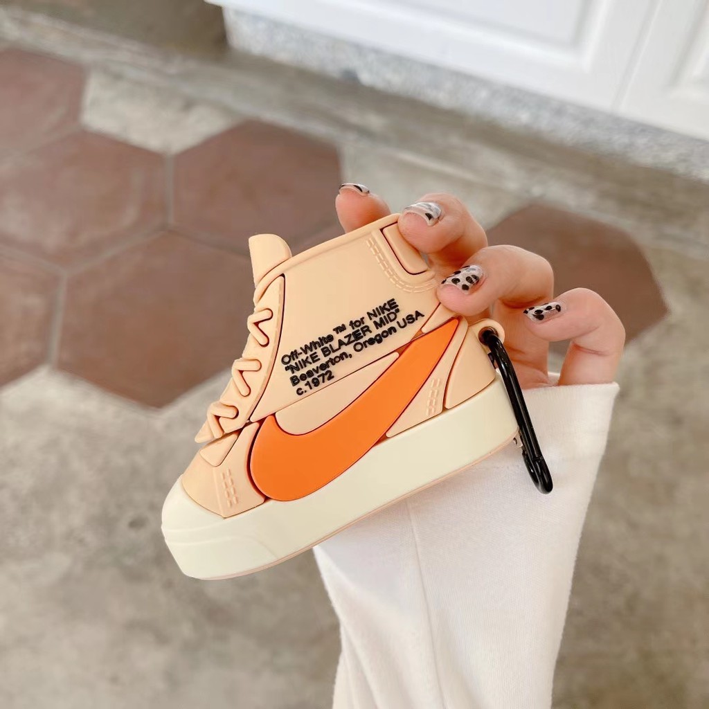 Off-white Vỏ Bảo Vệ Hộp Sạc Tai Nghe Airpods 1 / 2 / Pro Họa Tiết Logo Nike Ốp | BigBuy360 - bigbuy360.vn