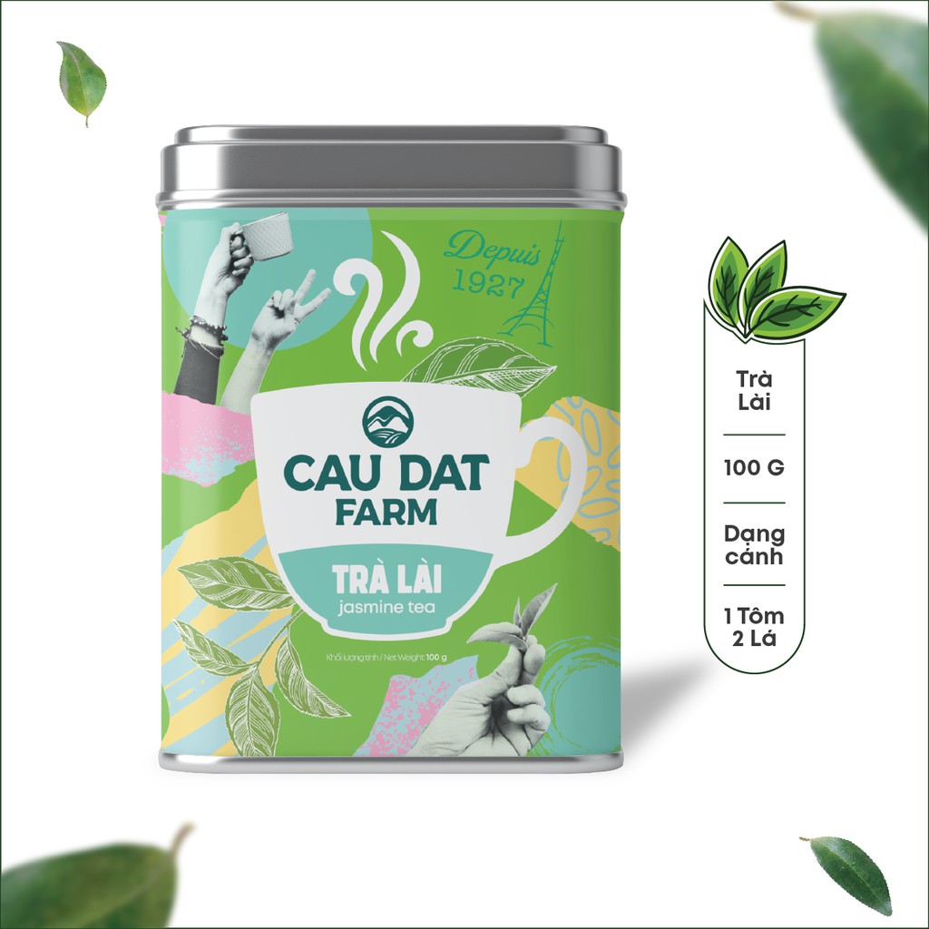 Trà Lài Cầu Đất Hộp Thiếc 100g