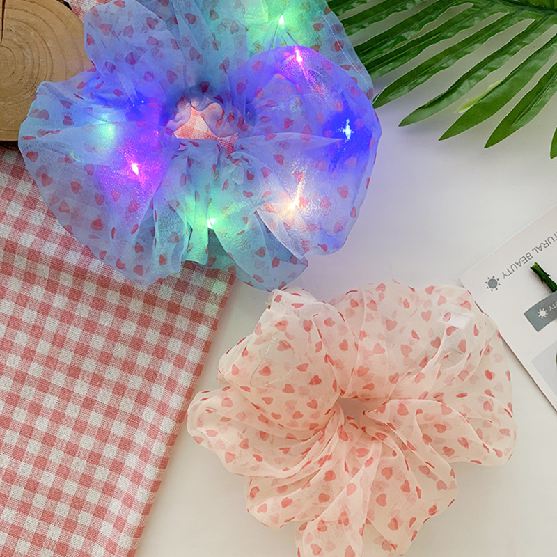 Dây Cột Tóc Có Đèn Led Phát Sáng Phong Cách Hàn Quốc 2020