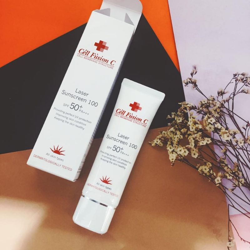 ✨𝙁𝙧𝙚𝙚𝙨𝙝𝙞𝙥✨Kem Chống Nắng Cell Fusion C Laser Sunscreen 100 SPF50+/PA+++ 50ml