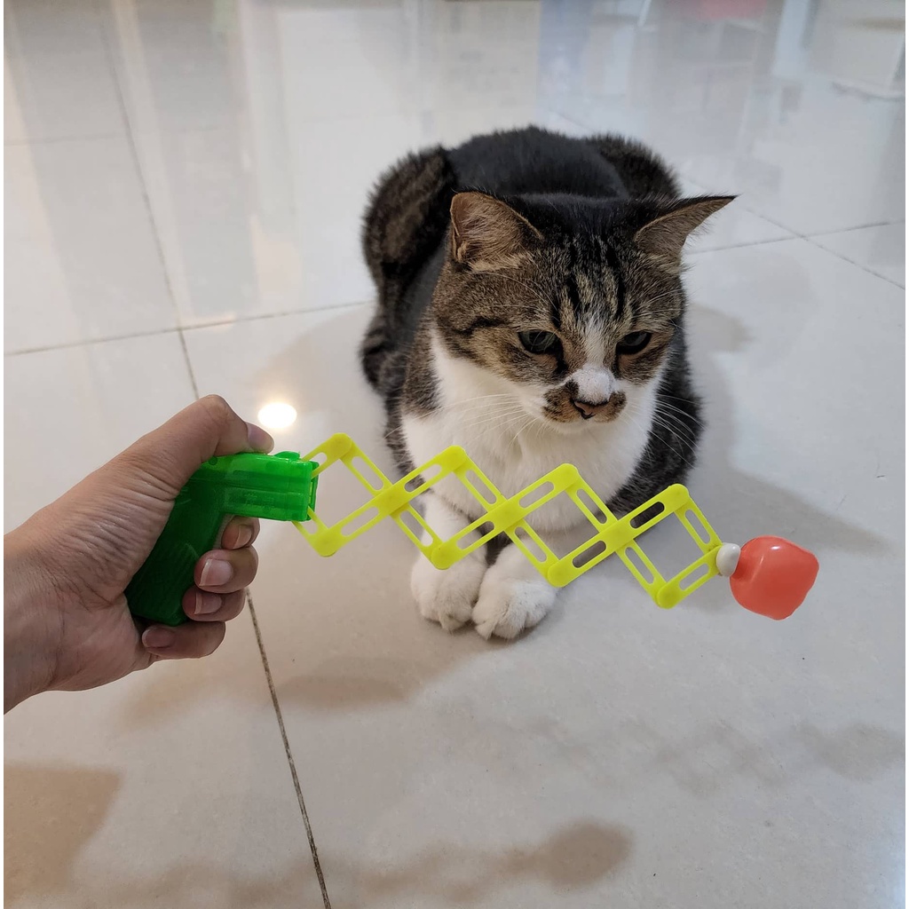 Đồ chơi cho mèo súng bắn lò xo đấm bốc