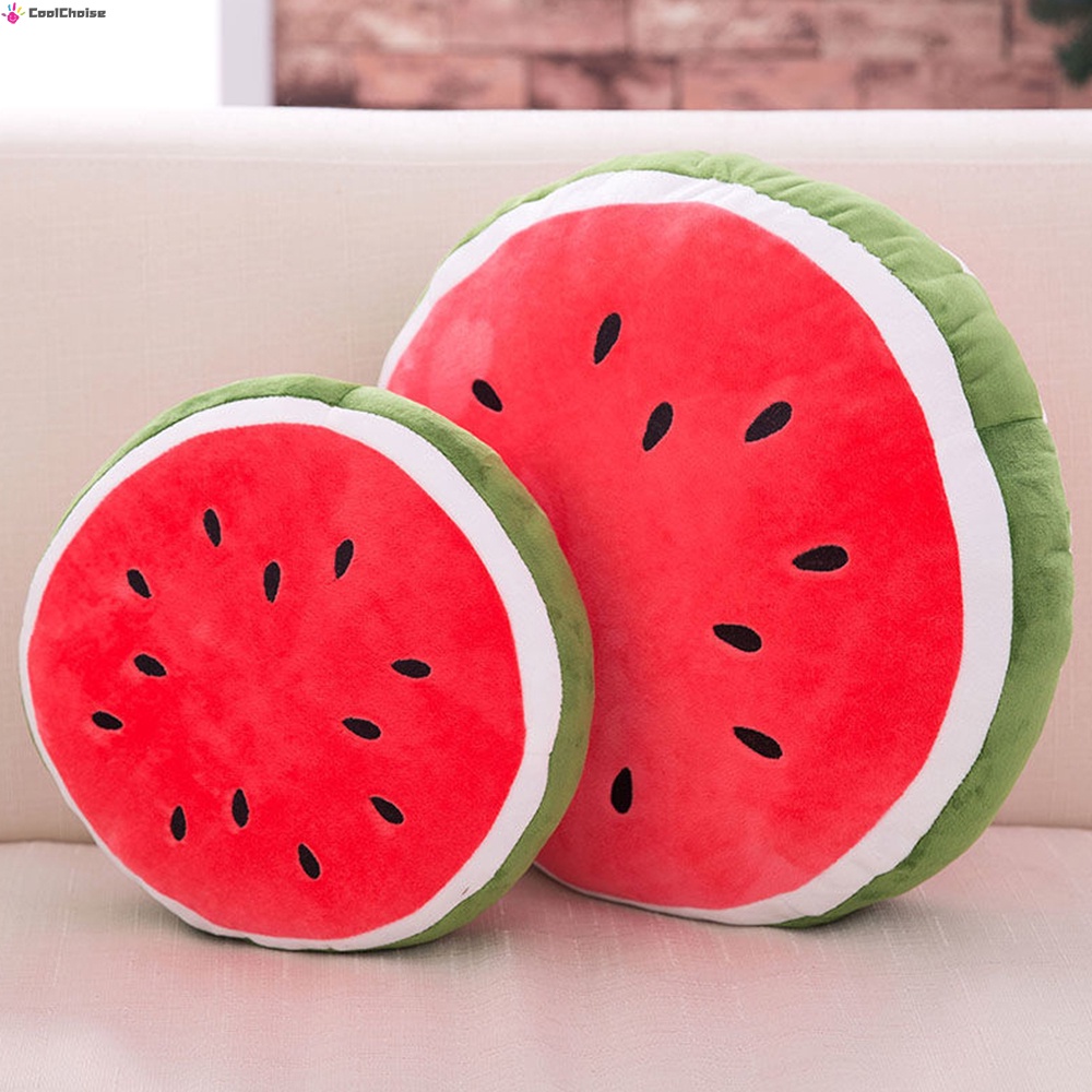 Gối Ôm Nhồi Bông Mềm Mại Hình Dưa Hấu Dễ Thương Trang Trí Nhà Cửa / Văn Phòng