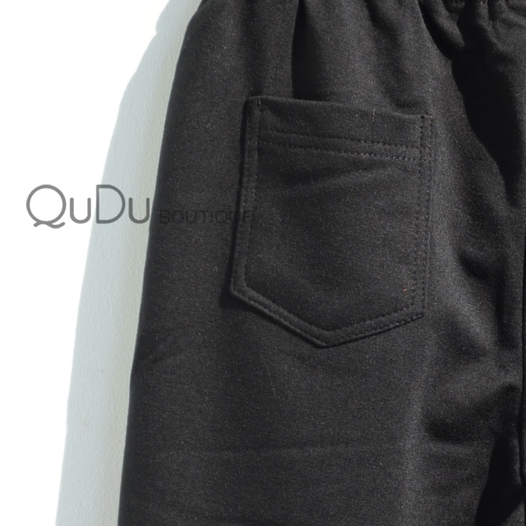 Hàng Thiết Kế QuDu Quần Short Thun Lửng Biker Ngố Màu Đen/ Da Bóng Chất Thun Dày Dặn Chất Đẹp Made In Việt Nam | BigBuy360 - bigbuy360.vn