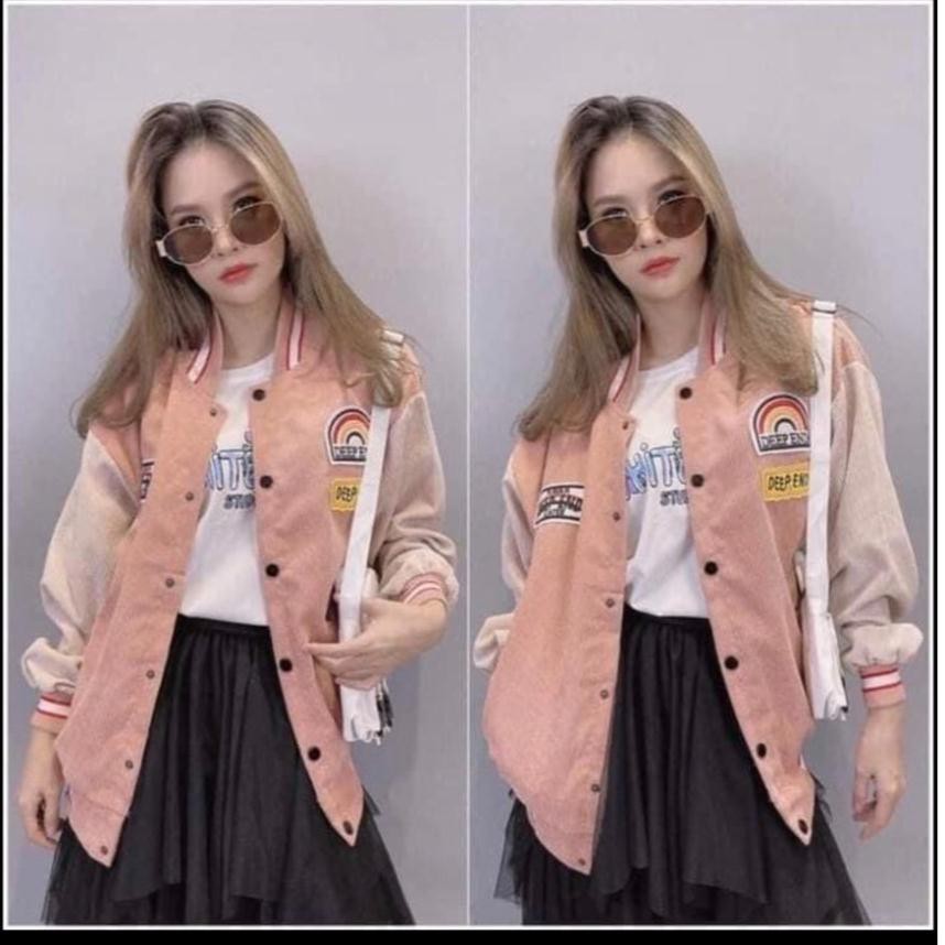 [FREESHIP] Áo khoác bomber nhung áo bomber phom thụng cá tính AD13 | BigBuy360 - bigbuy360.vn