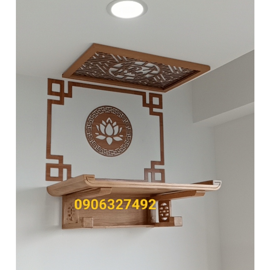 Bông sen ốp tường trang trí bàn thờ