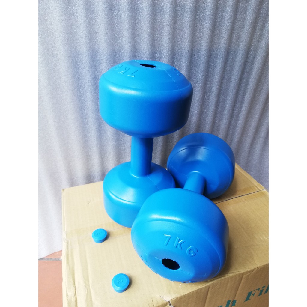 Bộ 2 cái vỏ tạ tay nhựa 7kg phucthanhsport