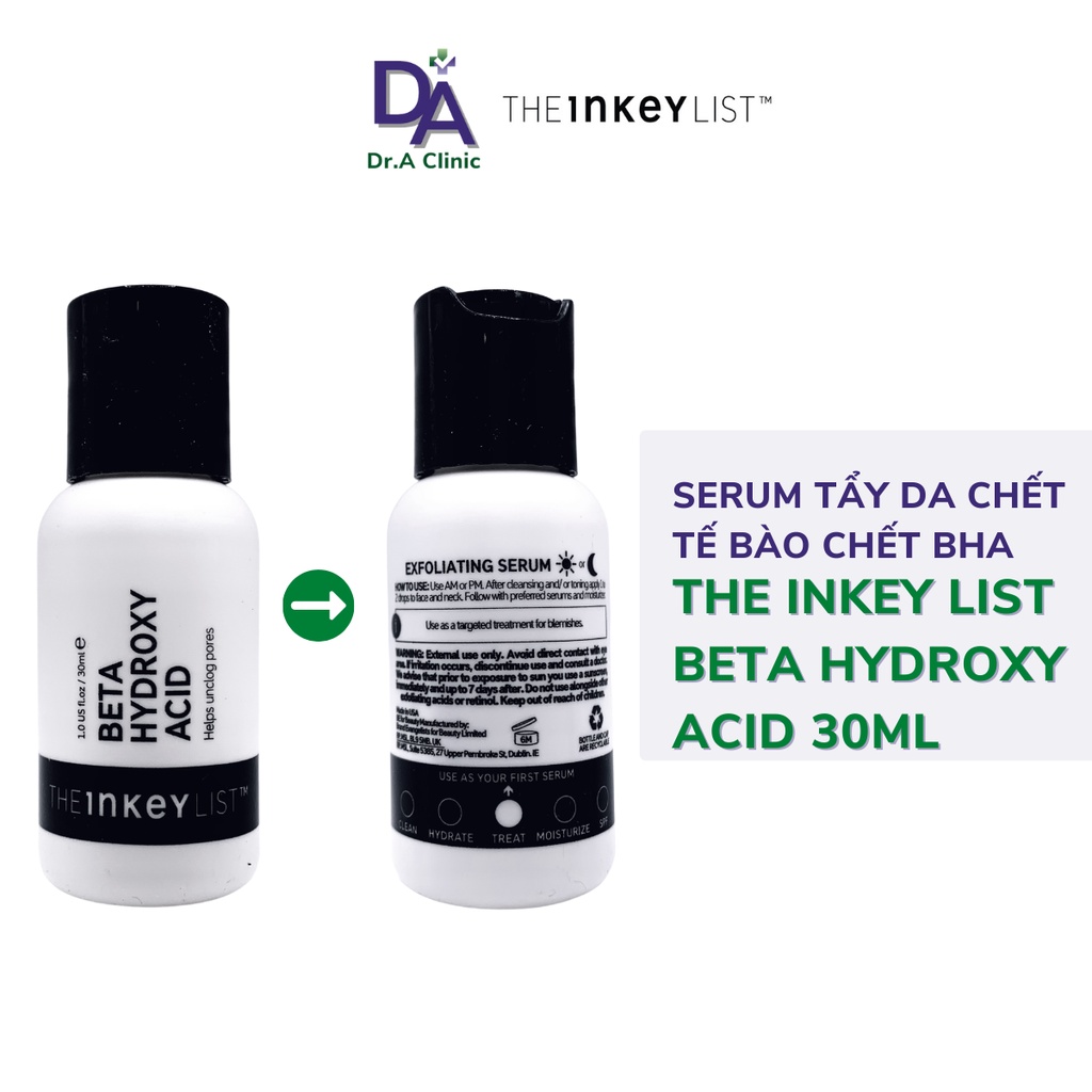 Serum Tẩy Da Chết Tế Bào Chết BHA Beta Hydroxy Acid giúp giảm mụn đầu đen se khít lỗ chân lông - Dr.A Clinic