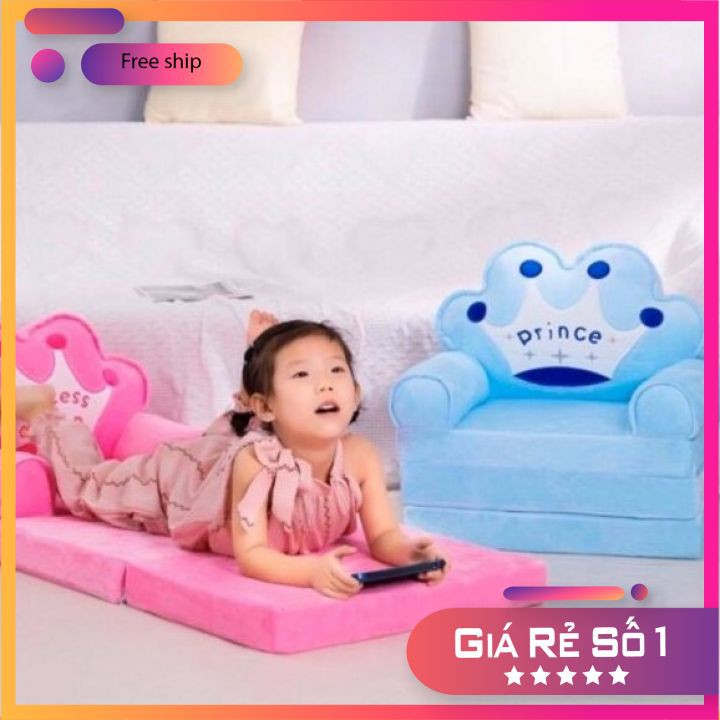 Ghế sofa giường cho bé ⚡ RẺ VÔ ĐỊCH ⚡ Đệm tập ngồi cho trẻ - vừa ngồi vừa nằm -  cho bé vui chơi thỏa thích