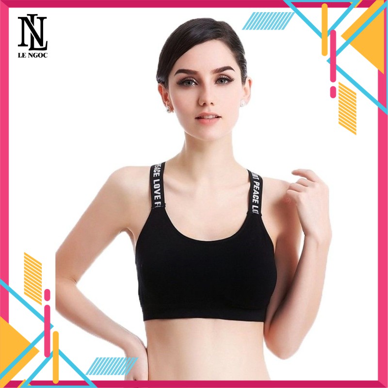 Áo bra nữ áo tập gym yoga dây chữ bản to 👗 FREESHIP 👗 Áo bra nữ áo tập gym yoga dây chữ bản to CCC 2002 Lê-Ngọc