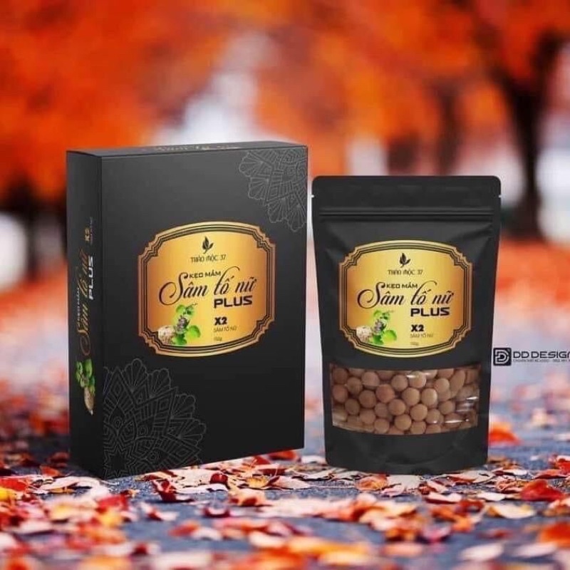 MẪU MỚI -Kẹo Sâm Tố Nữ Plus X3 đep da tăng vòng 1 hiệu quả