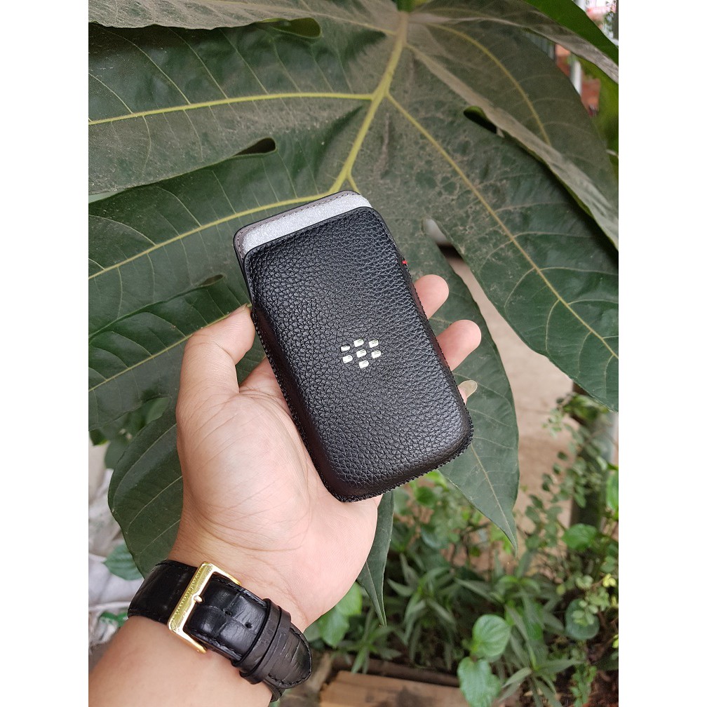 Bao da cầm tay máy Blackberry Z10 (dạng rút / chất liệu simili giả da)