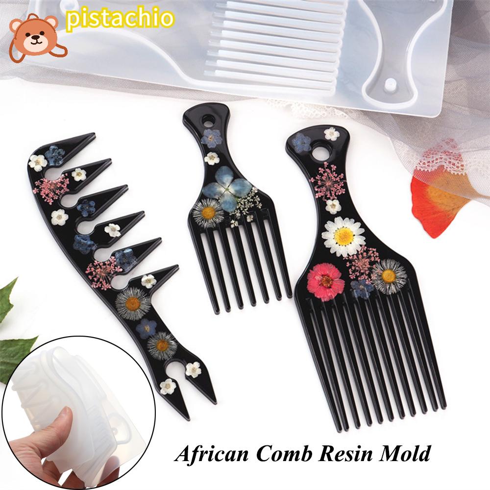 Khuôn Silicone Làm Lược Chải Tóc Châu Phi|Khuôn Nhựa Epoxy Làm Đồ Thủ Công
