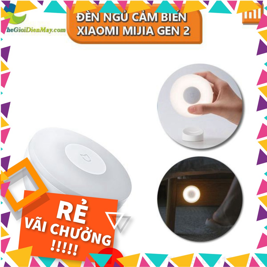 [SALE] [Bản Quốc Tế] Đèn ngủ cảm biến Xiaomi Mijia gen 2 MJYD02YL dùng pin AA - Bảo Hành 6 Tháng - Shop Thế Giới Điện Má