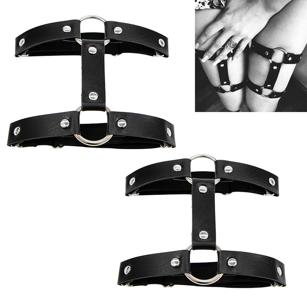 Dây đai buộc chân 2 hàng nhiều màu thời trang gothic cá tính