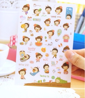 Bộ set 6 tấm sticker HONEY BEE cute