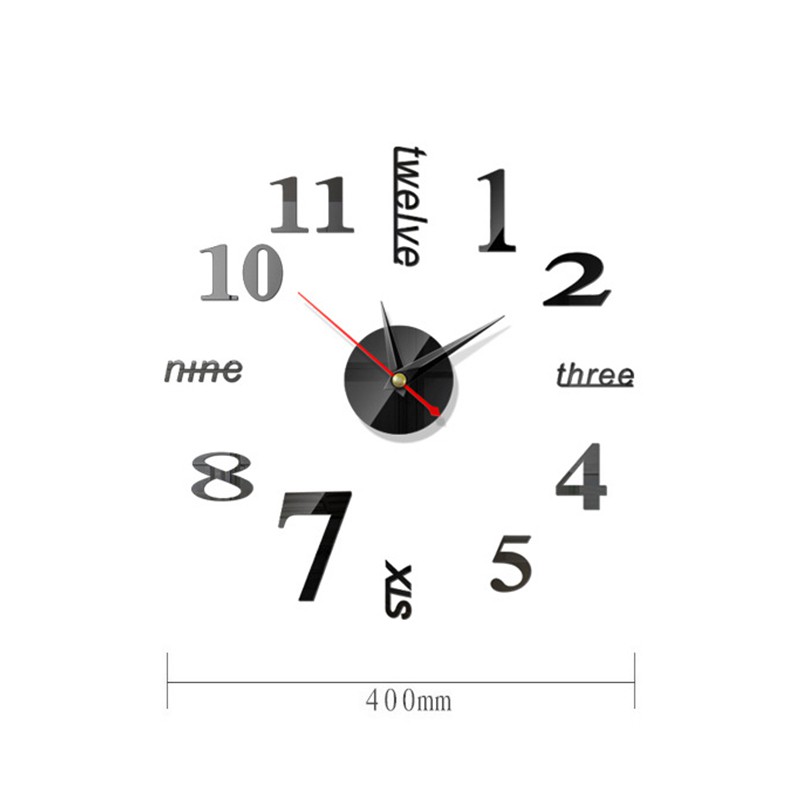 ♕♕ 3D Modern Wall Clock Sticker {elle2018}