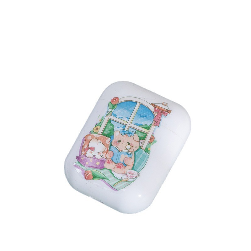 Miếng Dán Trang Trí Họa Tiết Mèo Hoạt Hình Dễ Thương Gồm 4 Kiểu