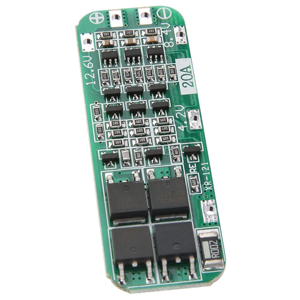3S 12.6V 20A Lithium Battery Protection Board 18650 LiPo Cell BMS PCBAuto Recovery