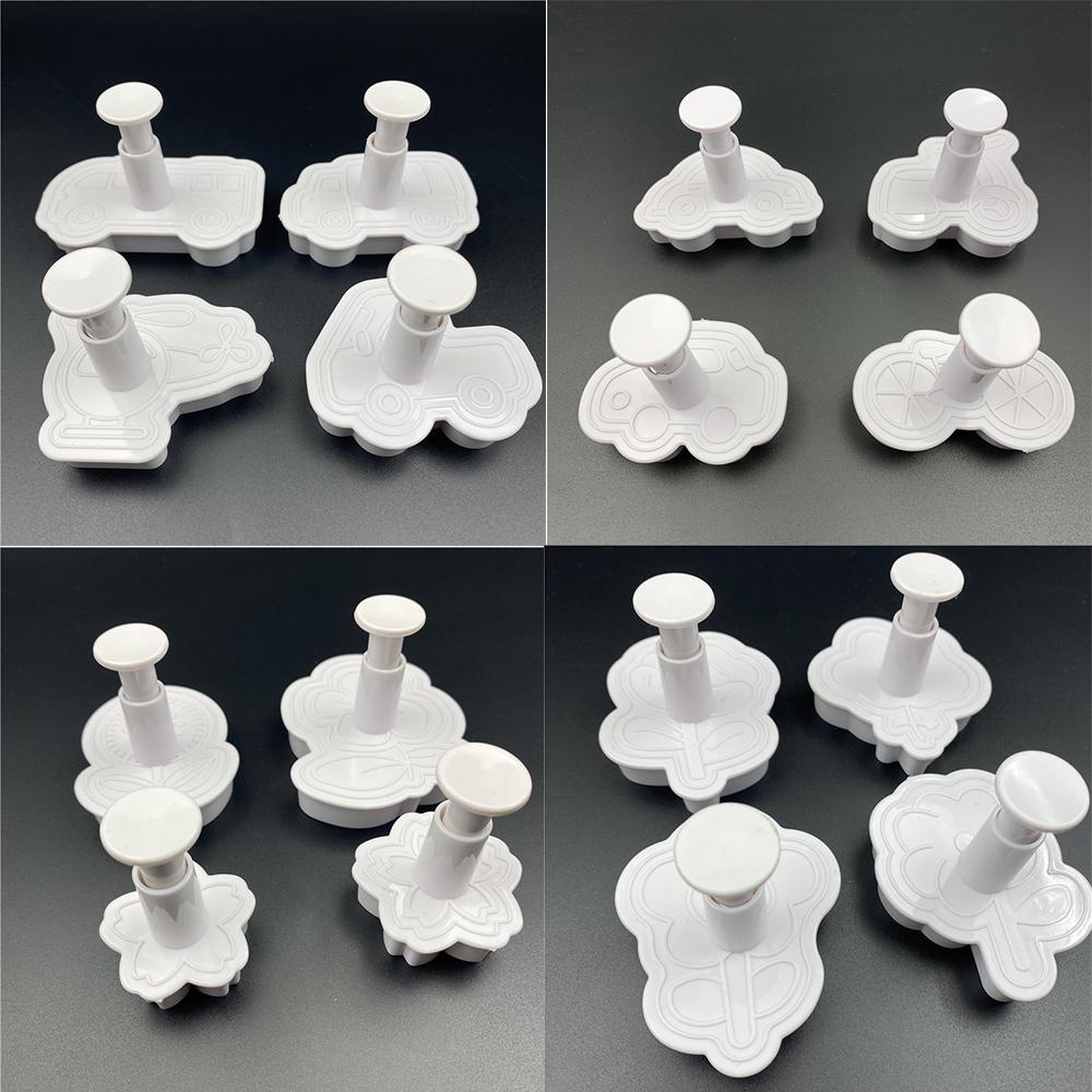 FOREVER Khuôn Nhấn Tạo Hình Bánh Quy Hình Hoa Bằng Nhựa