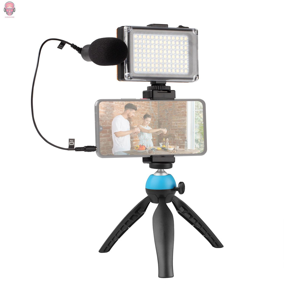 Bộ Dụng Cụ Hỗ Trợ Quay Video Điện Thoại 5500k / 3200k + Giá Đỡ Tiện Dụng