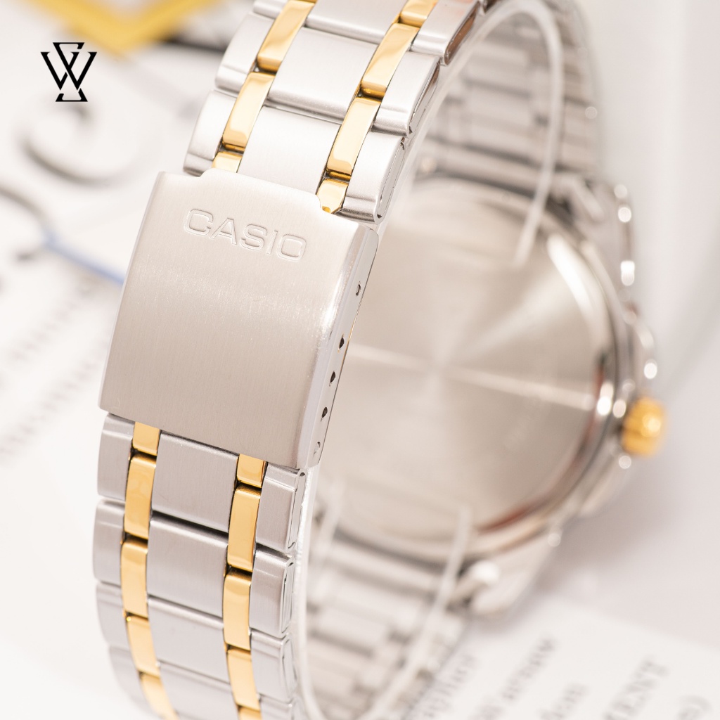 Đồng Hồ Quartz Nam Casio WATCHSTORE MTP-1314SG-1AVDF Thiết Kế Kính Khoáng 45mm, Dây Kim Loại, Vỏ Thép Không Gỉ