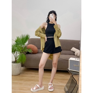 ÁO SƠ MI OVERSIZE BASIC ZAREEN SOM55 - XANH BƠ