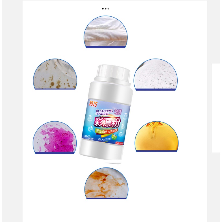 Bột tẩy sạch vết bẩn trên quần áo, bột tẩy quần áo màu siêu hiệu quả đa năng tiện ích