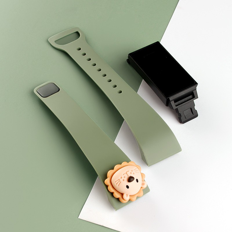 Dây đeo đồng hồ thông minh bằng silicon kiểu dáng hoạt hình thay thế cho Xiaomi Mi Band 4c