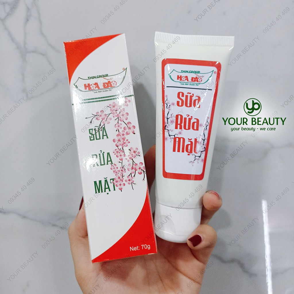 Sữa rửa mặt trà xanh Hoa Đào ngừa mụn, sáng da, sạch nhờn, ngăn ngừa lão hóa - ThinGroup