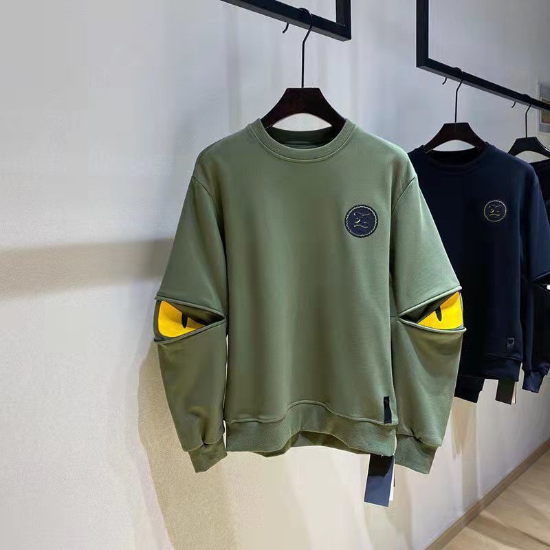 Áo Sweater Tay Dài Cổ Tròn Dáng Rộng Phong Cách Hip Hop Âu Mỹ Thời Trang Thu Đông Cho Nam Và Nữ