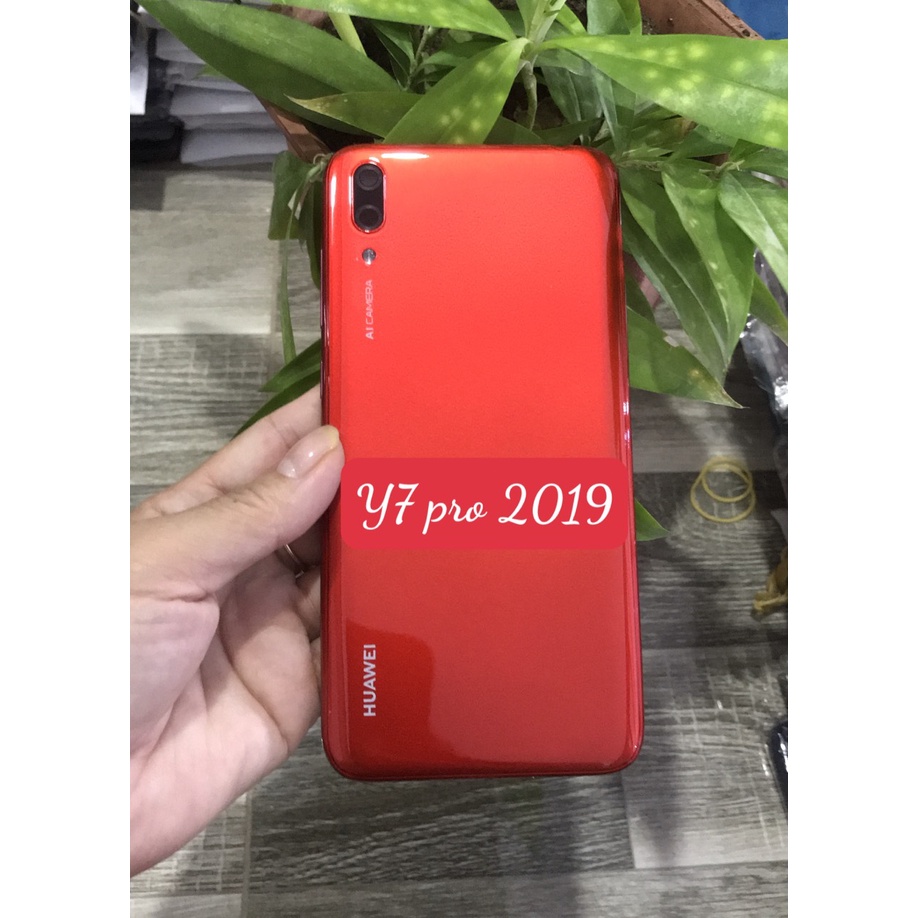 Bộ vỏ + sườn Huawei Y7 pro 2019 zin gồm lưng,xương,phím,kính camera
