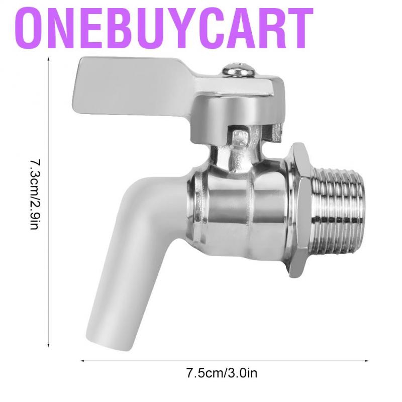 Onebuycart Adjustable Alinory Stainless Steel Beer Faucet Tap for Homebrew Wine Drink Dispenser