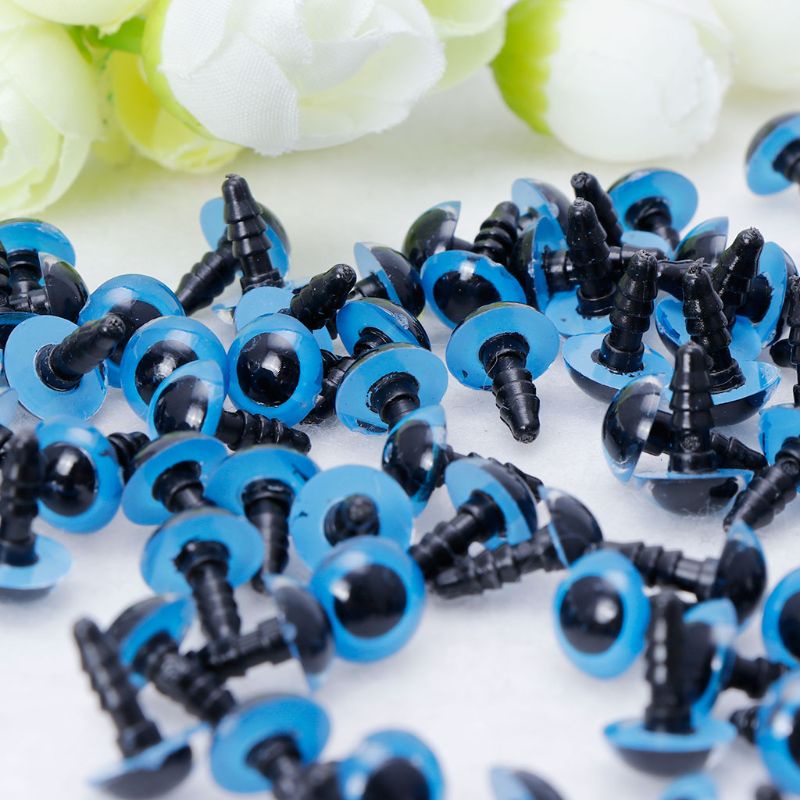 Bộ 100 Con Mắt Nhựa 10mm Gắn Gấu Bông / Búp Bê