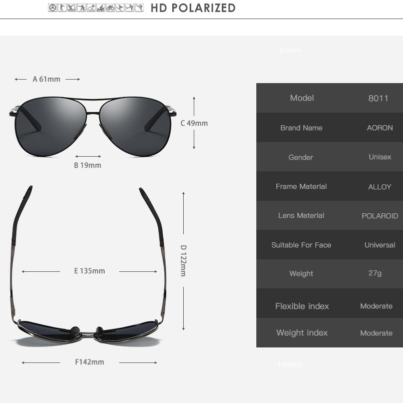 Kính mát chống tia UV A8013 - NVfashion | BigBuy360 - bigbuy360.vn