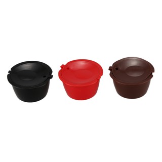 3 Pack Dolce Gusto Refillable Coffee Capsules Reusable Coffee Pods Filters Compatible with Nescafe Dolce Gusto Brewers