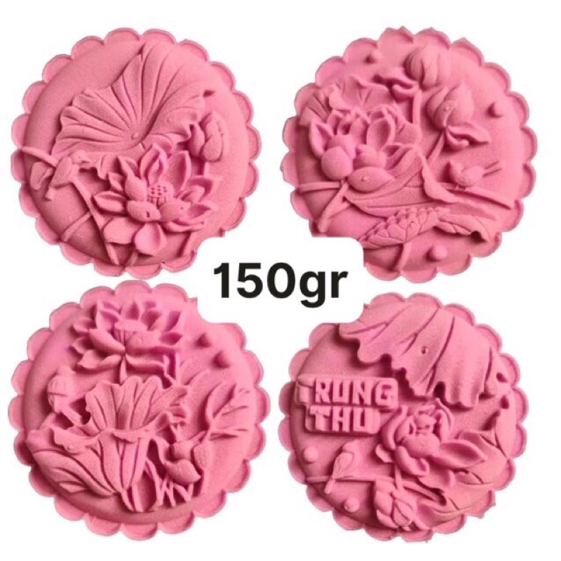 Khuôn Bánh Trung Thu 150gam hoa sen mẫu mới nhất 2021