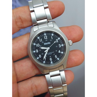 Đồng hồ nam Cloc.ky kim dạ quang chạy pin hàng Si