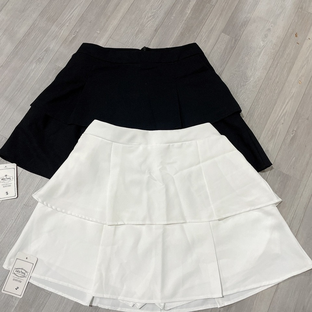 Chân váy 2 tầng chân váy xếp ly xòe bigsize có lót trong mã cv9