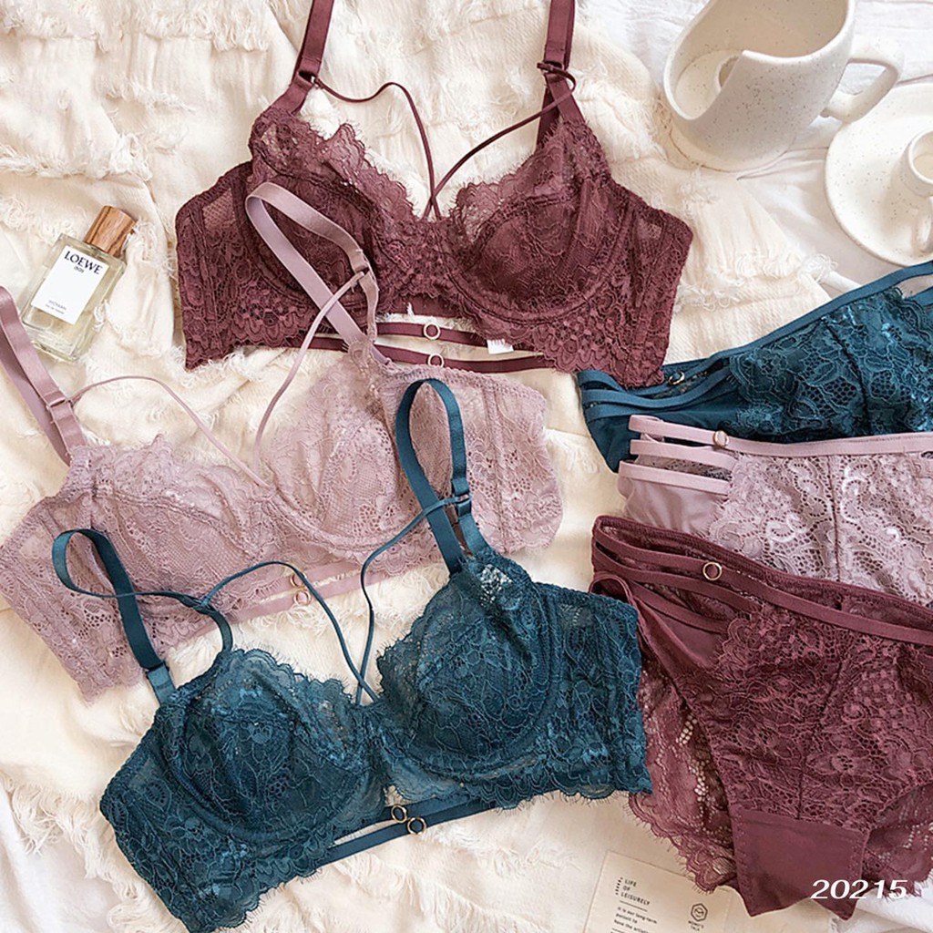 [FREESHIP] Set Bộ Đồ Lót Nữ LOLICK CHARM Khuy, Áo Bra Nữ Có Gọng Siêu Mỏng, 3 Dây Trang Trí Gợi Cảm Châu Âu | BigBuy360 - bigbuy360.vn