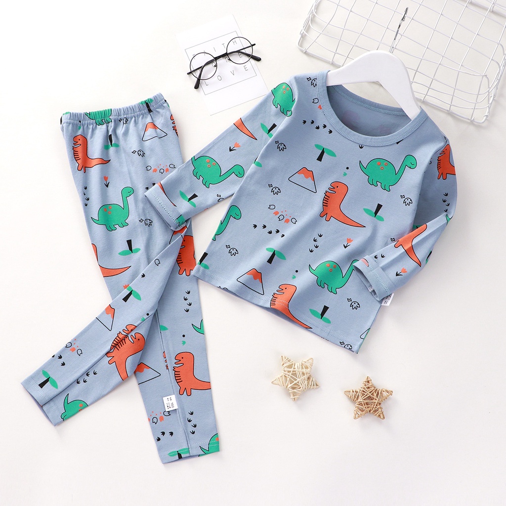 BT26 (10-38kg) Bộ thun cotton Hàn tay dài thu đông bé trai gái, siêu thấm hút-THỜI TRANG TRẺ EM