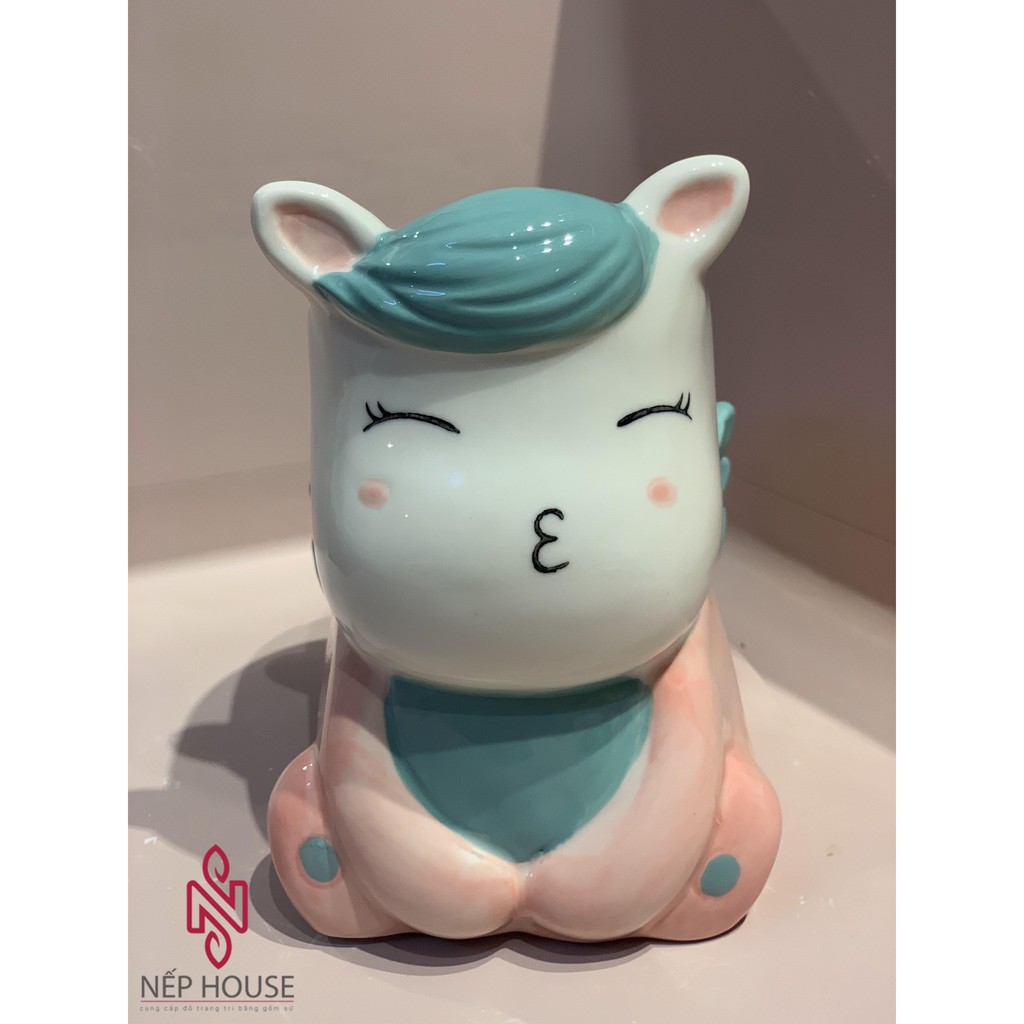 Ống đựng đũa cao cấp giá rẻ họa tiết đáng yêu hình mèo, Kỳ lân, Chó Siba xinh xắn N201