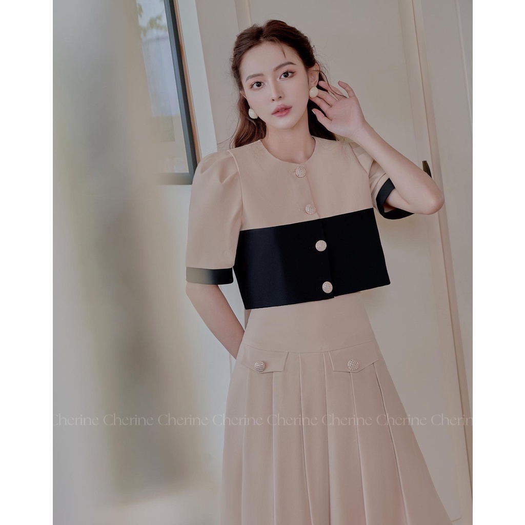 Caribel Set - Set phối 2 màu đồ thanh lịch, tiểu thư by Cherine