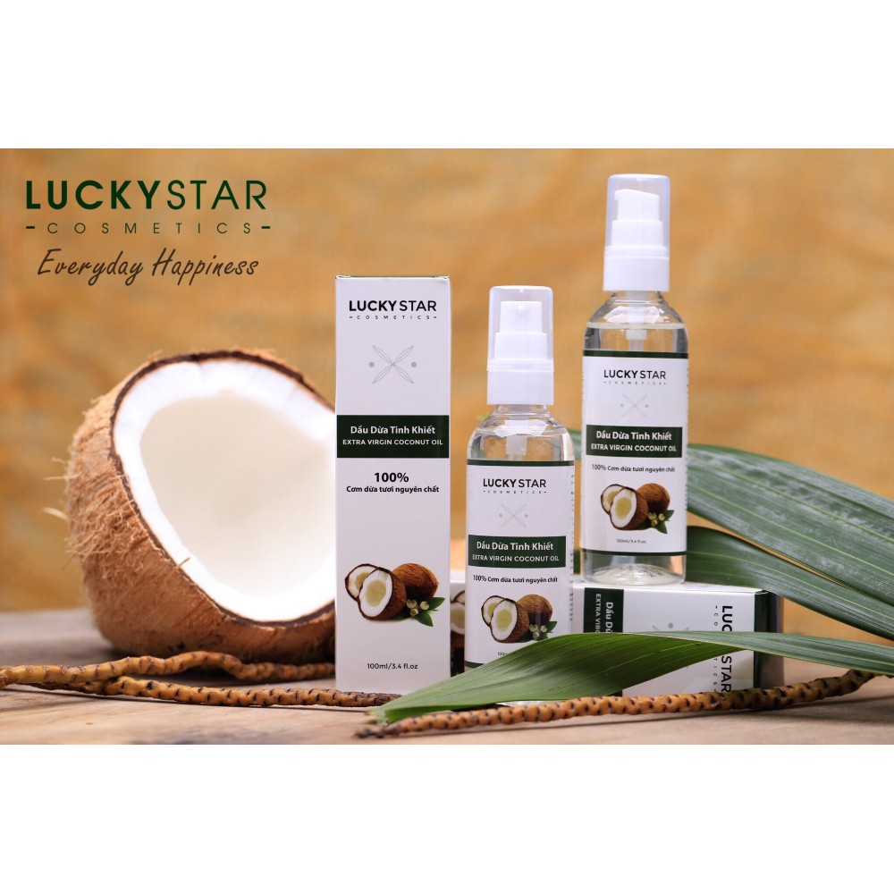 Dầu Dừa Nguyên Chất Lucky Star (100ml)