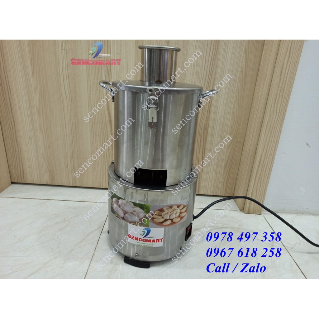 Máy bóc vỏ tỏi 100% inox siêu nhanh