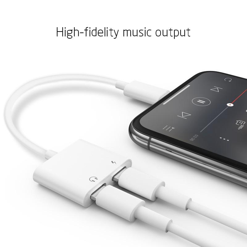 2 in1 Charging Audio Adapter Cable Converter for iPhone 7 8 Plus X  ISO10.3