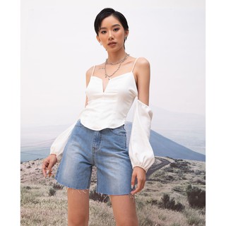 Quần Jean Lửng Màu Xanh