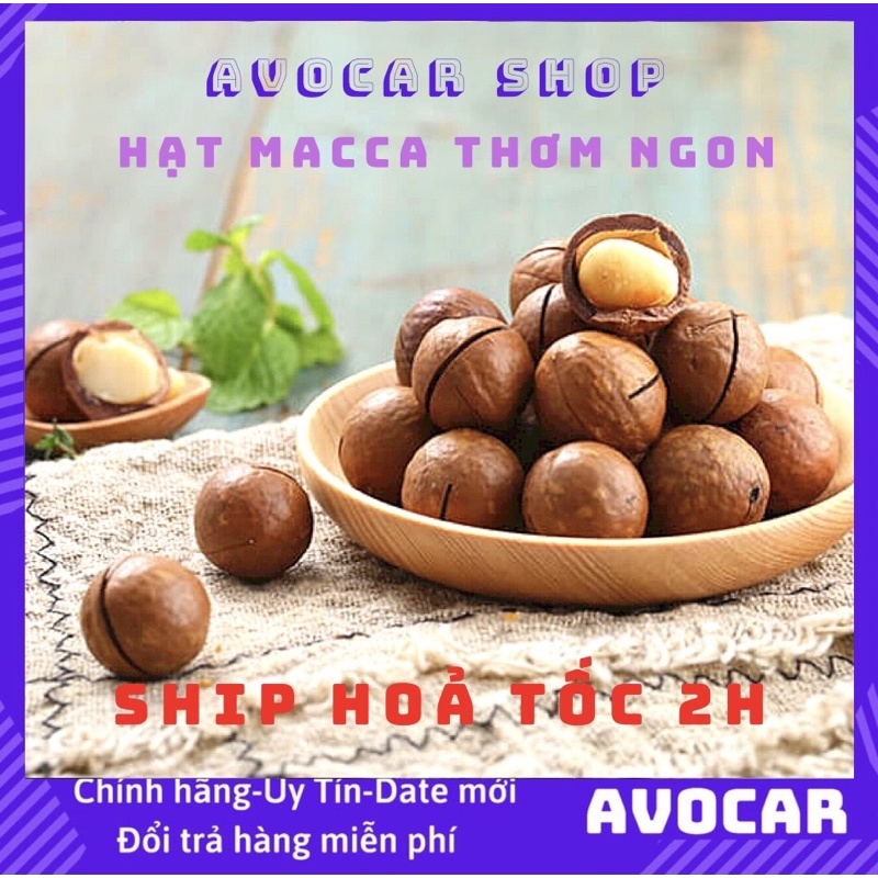 Hạt Khô Macca Nứt Hạt AvoCar Shop , Hạt điều Thơm Ngon KL 500g / Túi