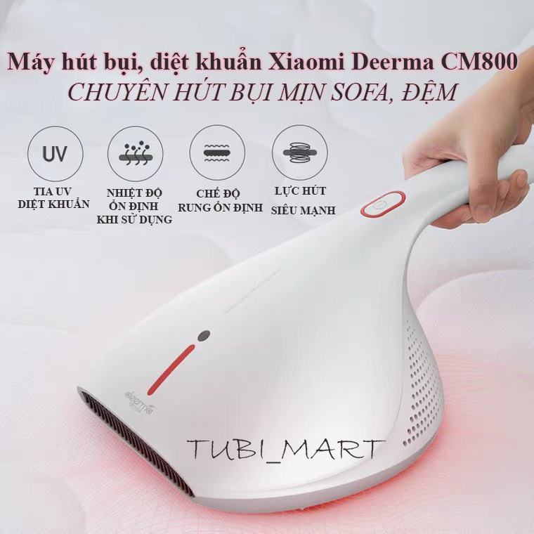 Máy hút bụi cầm tay Xiaomi Deerma CM800, Chuyên hút bụi mịn sofa, giường, gối, đệm...bảo vệ đường hô hấp gia đình