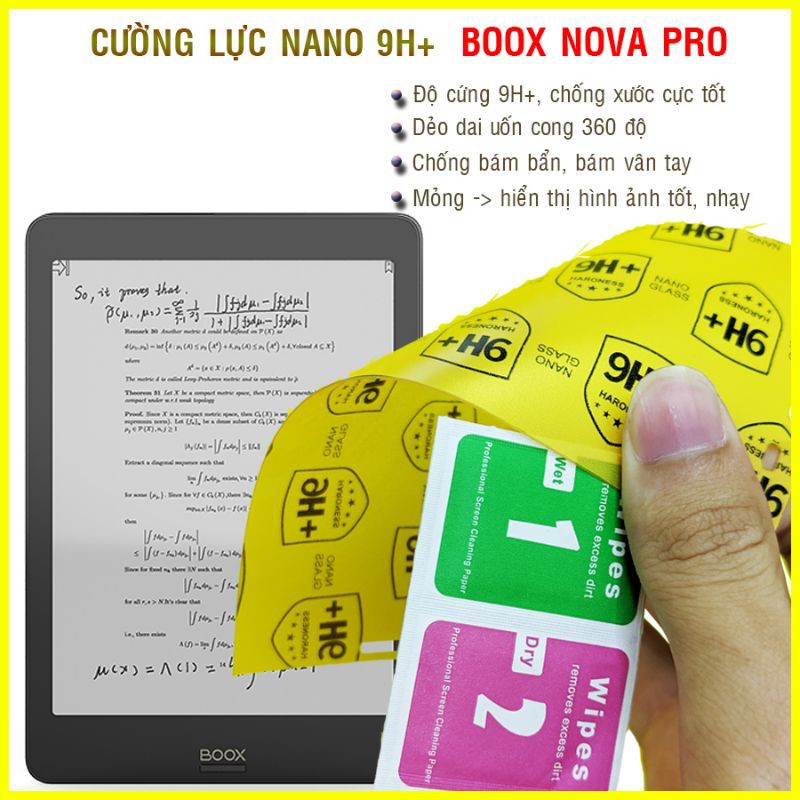 Dán cường lực dẻo nano máy đọc sách Boox Nova Pro